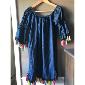 Colorful Tassle Boutique Shift dress